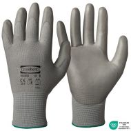 Granberg 100.0433 Polyurethane Coating Assembly Gloves, Grey, 12 Pairs