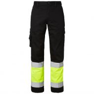 Top Swede 2070 Trousers Black/Fluorescent Yellow, 1 Piece