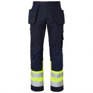 Top Swede 2171 Craftsmen Trousers Navy/Fluorescent Yellow, 1 Piece