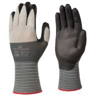 Showa 381 Seamless Microfiber Work Gloves, Grey, 1 Pair