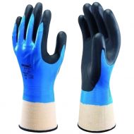 Showa 377 Seamless Polyester/Cotton Work Gloves, Blue, 1 Pair