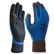 Showa 306 Seamless Polyester Work Gloves, Blue/Black, 1 Pair