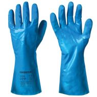 Granberg 114.3230 Chemstar Ulinjert nitril kjemisk resistente hansker, blå, 1 par