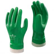 Showa 600 Waterproof Work Gloves, Green, 1 Pair