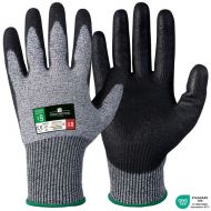 Granberg 116.0995 Typhoon Protector Cut Resistant Gloves, Black/Grey, 12 Pairs