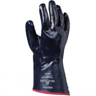 Showa 7199 Held Pape Nitril With Long Cuff Work Gloves, Navy Blue, 1 Pair