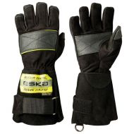 Eska Supermars Waterproof Firefighters Gloves, Black, 1 Pair