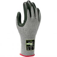 Showa 386 Seamless Durocoil Cut Resistant Gloves, Grey/Black, 1 Pair