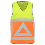 Tricorp Safety Traffic Marshall'S Tabard 453011, Fluor Orange/Yellow, 1 Piece