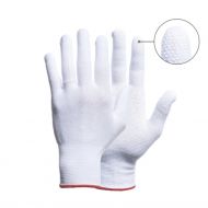 Gloves Pro Extra Grip Woven Work Gloves, White, 12 Pairs