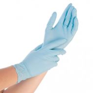 Hygonorm Powder Free Safe Fit Nitrile Gloves, Blue, 10 x 100 Piece, Dispenser Box Packaging