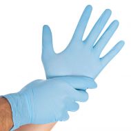 Hygo Star Powder Free Safe Light Nitrile Gloves, Blue, 10 x 100 Piece