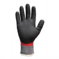 Traffi TG1072 Dobbelt dyppede termiske hansker, rød/svart, 100 par