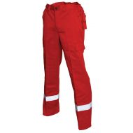 Bulldog 5018 Flame Retardant, Reflective Trousers, Red, 1 Piece