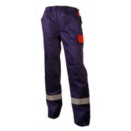 Bulldog 5019 Flame Retardant, Reflective Trousers, Blue/Red, 1 Piece