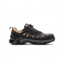 Monitor Women's Gold Safety Shoes, Black, S3, 1 Pair