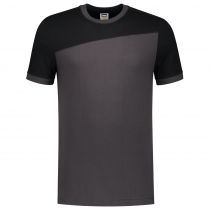 Tricorp Workwear Bicolor T-skjorte kontrastsømmer 102006, mørkegrå/svart, 1 stk.