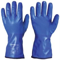 Granberg 114.0630W Chemstar Nitrile Chemical Resistant Winter Gloves, Blue, 5 Pairs