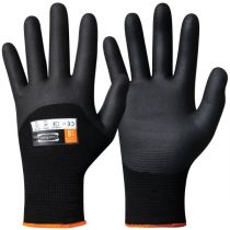 Granberg 114.3030 Nitrile Microporous Foam Coating Assembly Winter Gloves, Black, 12 Pairs