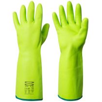 Granberg 114.9015 Bonded with 360 Anti-Cut Typhoon Liner Chemical Protective Gloves with Cut Resistance, Green, 6 Pairs