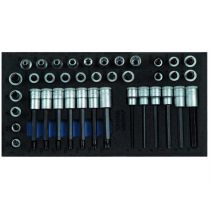 Gedore Blue Line, 1500 CT1-ITX 30, Check-Tool Insert with Assortment, 1 Set