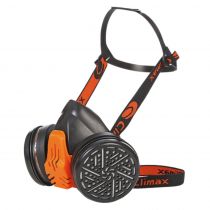 Productos Climax 756 halvmaske med A2-filter, svart/oransje, 1 stk.