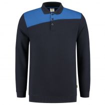 Tricorp Workwear Bicolor Polo-Neck Sweater Contrasting Seams 302004, Navy/Royal Blue, 1 Piece