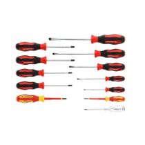 Gedore Red Line, R38002012, 12-stk skrutrekkersett, PH+PZ+LS 2C-håndtak, 1 sett