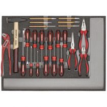Gedore Red Line, R22350005, 23-pcs Basics Tools Tool Set 1/1 Ct-Module, 1 Set