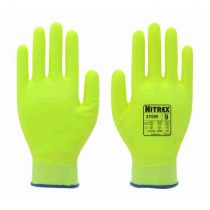 Nitrex 370W Hi Viz Premium Thermal Work Gloves, Yellow, 6 x 10 Pairs