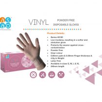 ASAP Clear Vinyl Powder Free Disposable Gloves, 1 Pallet