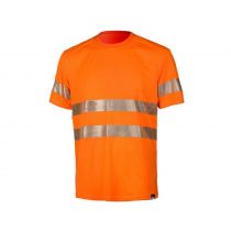 Dimex 4059+ Safety T-Shirt, Orange, 1 Piece