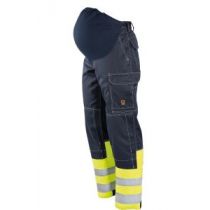 Tranemo 50978894 Flame Retardant Maternity Trousers, Yellow/Navy, 1 Piece