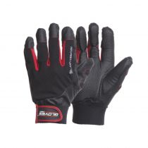 Gloves Pro Black Vibro Work Gloves, Black, 12 Pairs