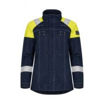 Tranemo 57398894 Flame Retardant Ladies Jacket, Yellow/Navy, 1 Piece