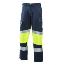 Dimex 6032 Work Pants, HV Yellow/Navy Blue, 1 Piece