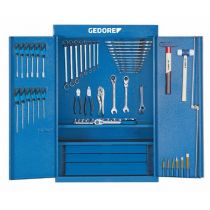 Gedore Blue Line, 1400 G, 100-pcs Tool Cabinet with Tool Assortment, 1 Set
