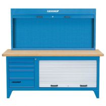 Gedore Blue Line, BR 1500 LH, Workbench with Tool Cabinet, 1 Piece