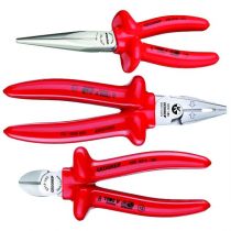 Gedore Blue Line, VDE S 8003, 3-pcs VDE Pliers Set with Dipped Insulation, 1 Set