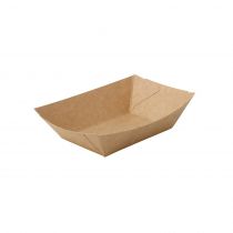 Green Box DCA06143 Cardboard 400ml Snack Trays, Brown, 1000 Pieces