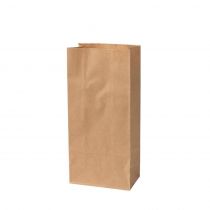 Green Box DRE03922 Kraft Paper 11 x 6 x 22.5 cm Block Bottom Bags, Brown, 1000 Pieces