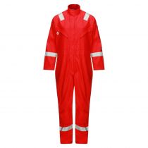 Ballyclare Flame Retardant Anti-Static Arc Protection Coverall, Red, 50 Pieces