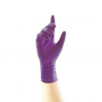 Unigloves Advanced Stronghold+ Aql 0.65 Chemical Resistant Extended Cuff Nitrile Examination Gloves, Purple, 10 x 100 Pieces