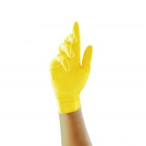 Unigloves GP011 Pearl Nitrile Examination Gloves, Yellow, 10 x 100 Pieces