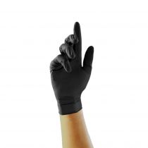 Unigloves GT002 Select Latex Tattoo Gloves, Black, 10 x 100 Pieces