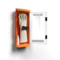 Sibille Safe RGX-BGT Wall Mountes Insulating Glove Storage Case Plus Talcum Powder, Multicolour, 1 Piece
