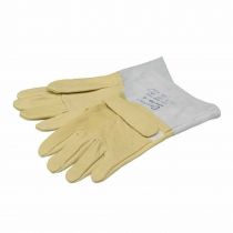 Sibille Safe RGX-SG-A Water Repellent Leather Electrical Over Gloves, Cream/Grey, 1 Pair