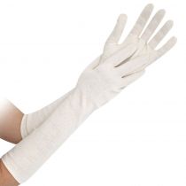 Hygo Star Extra Long Cotton Gloves, Natural, 25 x 24 Pieces