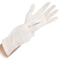 Hygo Star Solid Cotton Gloves, Natural, 25 x 12 Pair