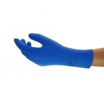 Ansell AlphaTec 87-195, Chemical Protection Gloves, Blue, 1 x 12 Pairs